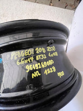 Laden Sie das Bild in den Galerie-Viewer, 1x Alufelge 17 Zoll 6.5" 4x108 32ET Glanz Schwarz 9849269080 Peugeot 208 FEL1401400951gw