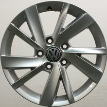 Load image into Gallery viewer, 1x Alufelge 16 Zoll 6.5&quot; 5x112 46ET Glanz Silber 5H0071496 Vw Rim Wheel