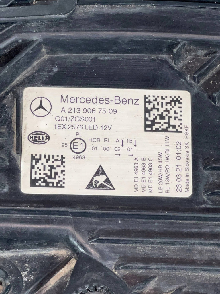 Frontscheinwerfer Mercedes-Benz W213 A2139067509 LED Links Headlight SCH3171793923qp