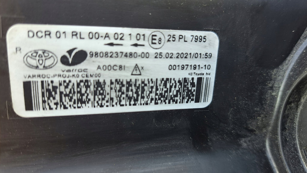 Frontscheinwerfer Toyota Proace 9808237480-00 Xenon Rechts Headlight SCH8306426032xz