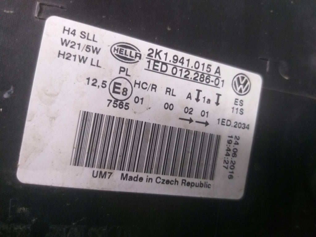 Frontscheinwerfer VW Caddy 2K5941015A LED Links Scheinwerfer Headlight SCH9520556713du