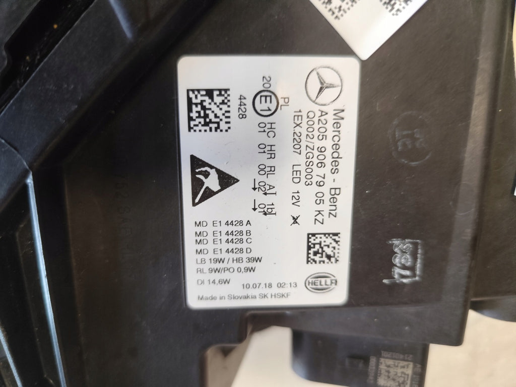 Frontscheinwerfer Mercedes-Benz A2059067905 LED Ein Stück (Rechts oder Links) SCH5469305286pe