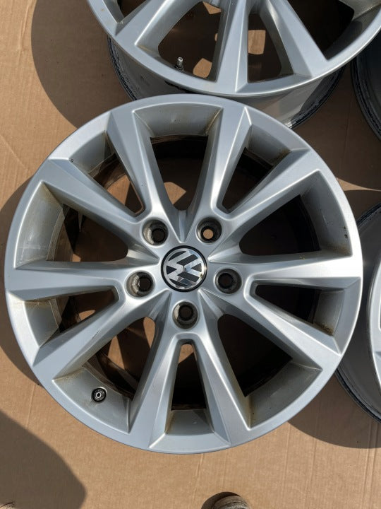 4x Alufelge 18 Zoll 8.0" 5x112 53ET Silber 7P6601025C VW Touareg Rim Wheel FEL8436653355so