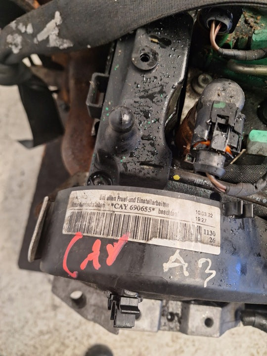 Motor Audi VW A3 I CAY 1.6 TDI 105PS 166TKm 2022 Diesel Engine Komplett MOT2118253064ej