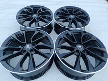 Load image into Gallery viewer, 4x Alufelge 18 Zoll 7.0" 5x112 45ET Glanz Schwarz 57A601025AS Skoda Kodiaq FEL5801188221cs