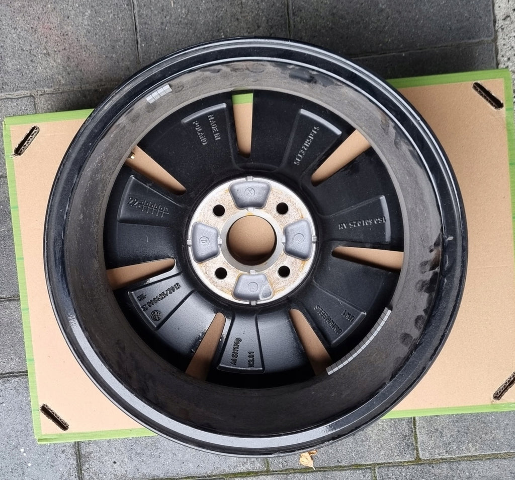 1x Alufelge 15 Zoll 5.0" 4x100 35ET Glanz Silber 1S0601025AH VW Rim Wheel FEL1781603658bz
