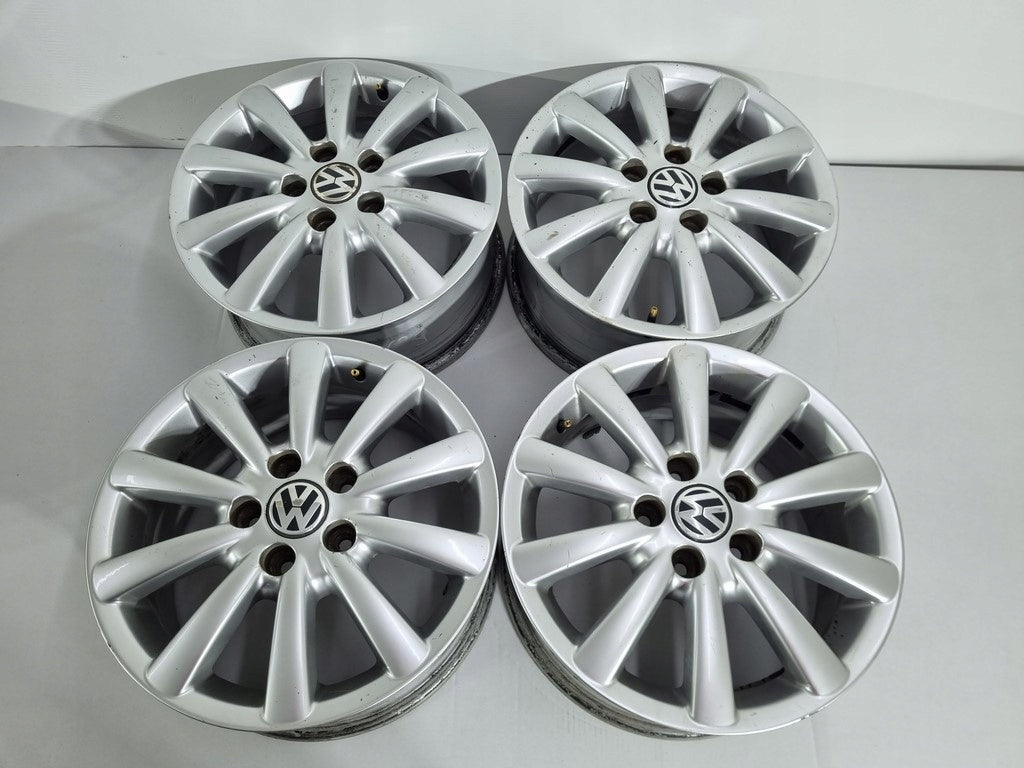 4x Alufelge 16 Zoll 7.0" 5x112 59ET Silber 7M3601025G VW I Rim Wheel FEL5779121852xj