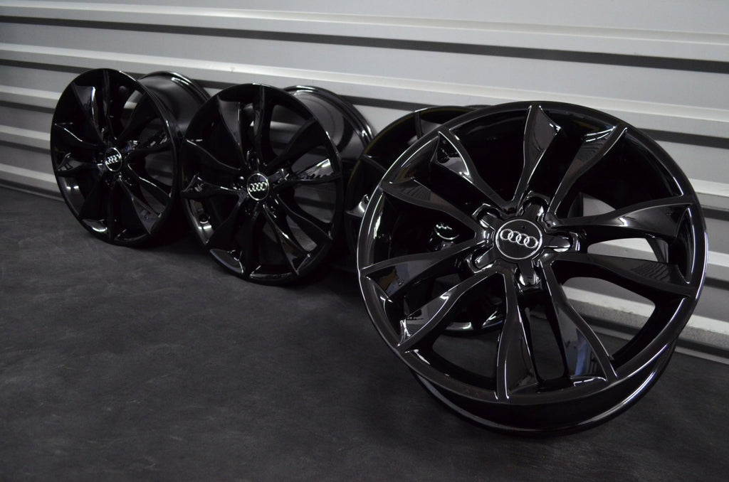 4x Alufelge 17 Zoll 7.5" 5x112 56ET Schwarz Audi A3 Golf I Rim Wheel FEL9237124380df