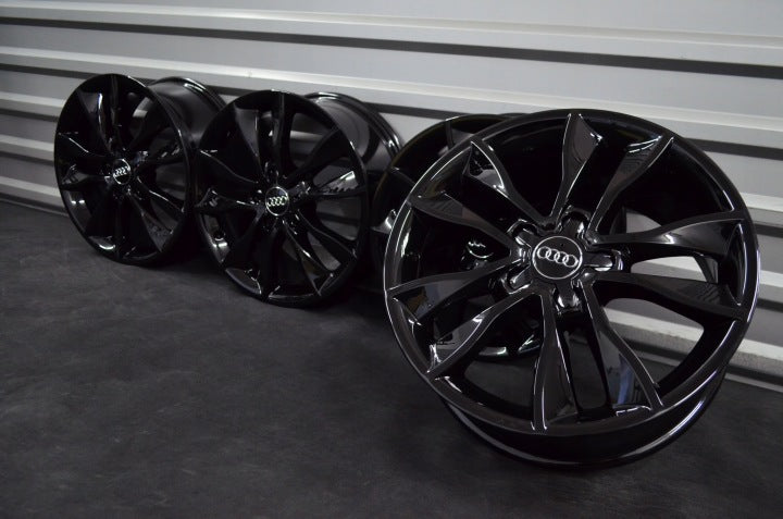 4x Alufelge 17 Zoll 7.5" 5x112 56ET Schwarz Audi A3 Golf I Rim Wheel FEL9237124380df