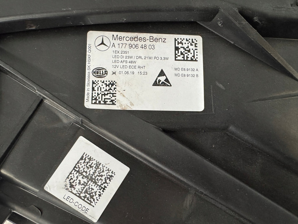 Frontscheinwerfer Mercedes-Benz W177 A1779064803 Rechts Scheinwerfer Headlight SCH8146634793zj