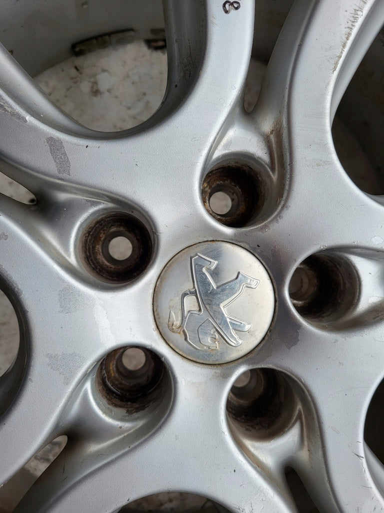 1x Alufelge 18 Zoll 7.5" 5x108 49ET Glanz Silber 9671401877 Peugeot 308 Ii FEL5597571529ve