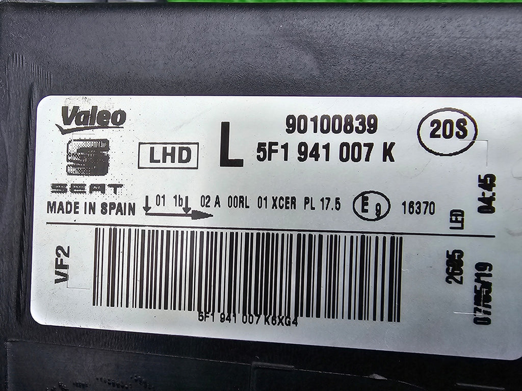 Frontscheinwerfer Seat Leon 5f1 5F1941007K LED Links Scheinwerfer Headlight