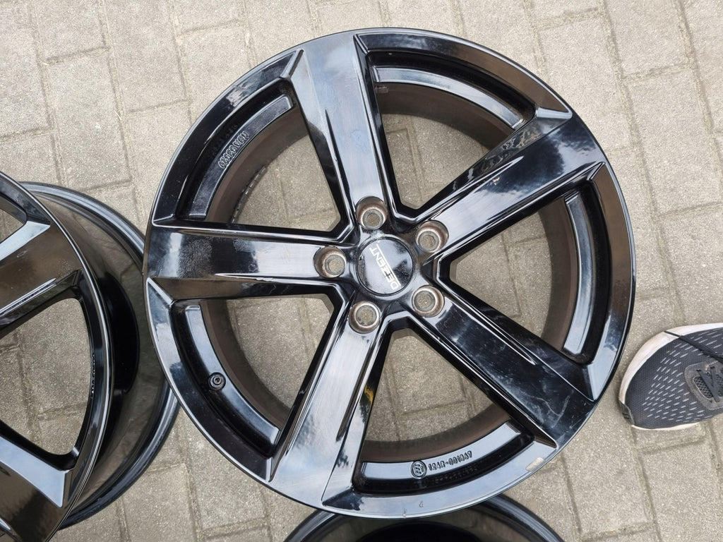 4x Alufelge 18 Zoll 7.5" 5x112 48ET Glanz Schwarz KBA53529 Audi I Rim Wheel FEL2797802650fm