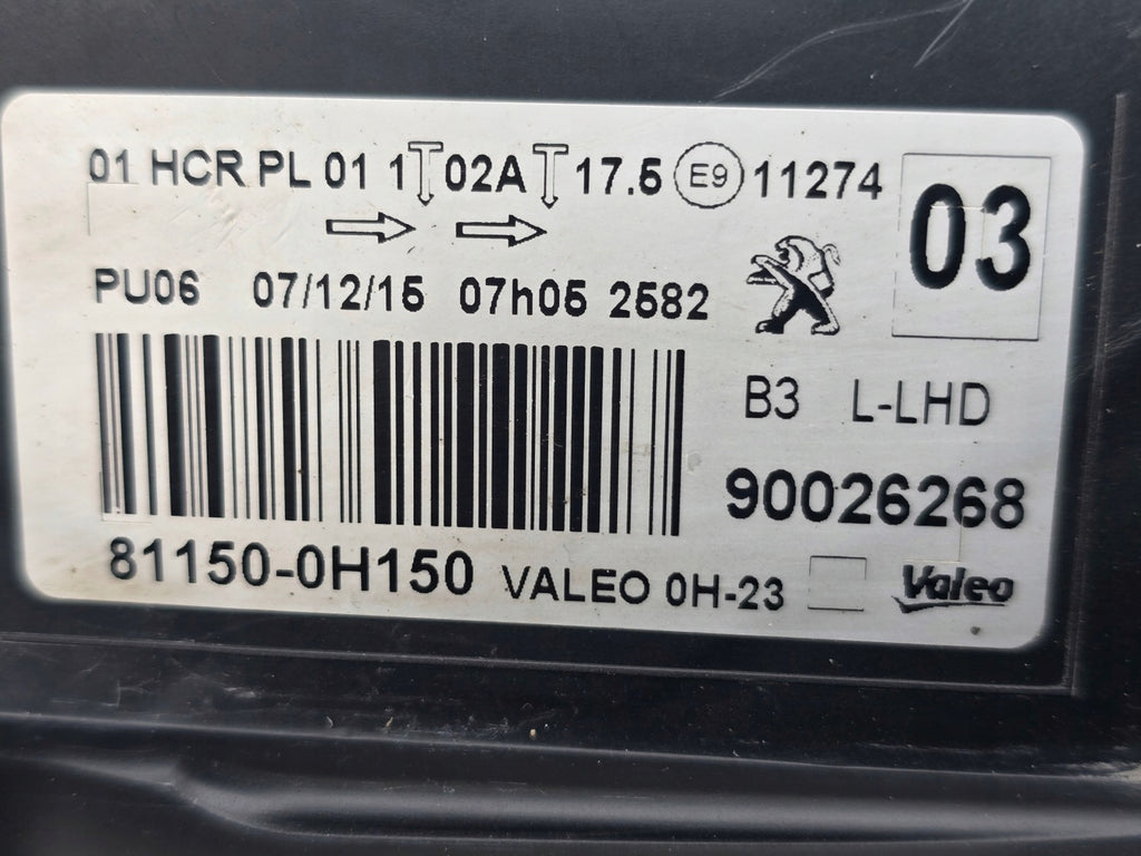 Frontscheinwerfer Peugeot 108 90026268 Links Scheinwerfer Headlight SCH6494057042uu