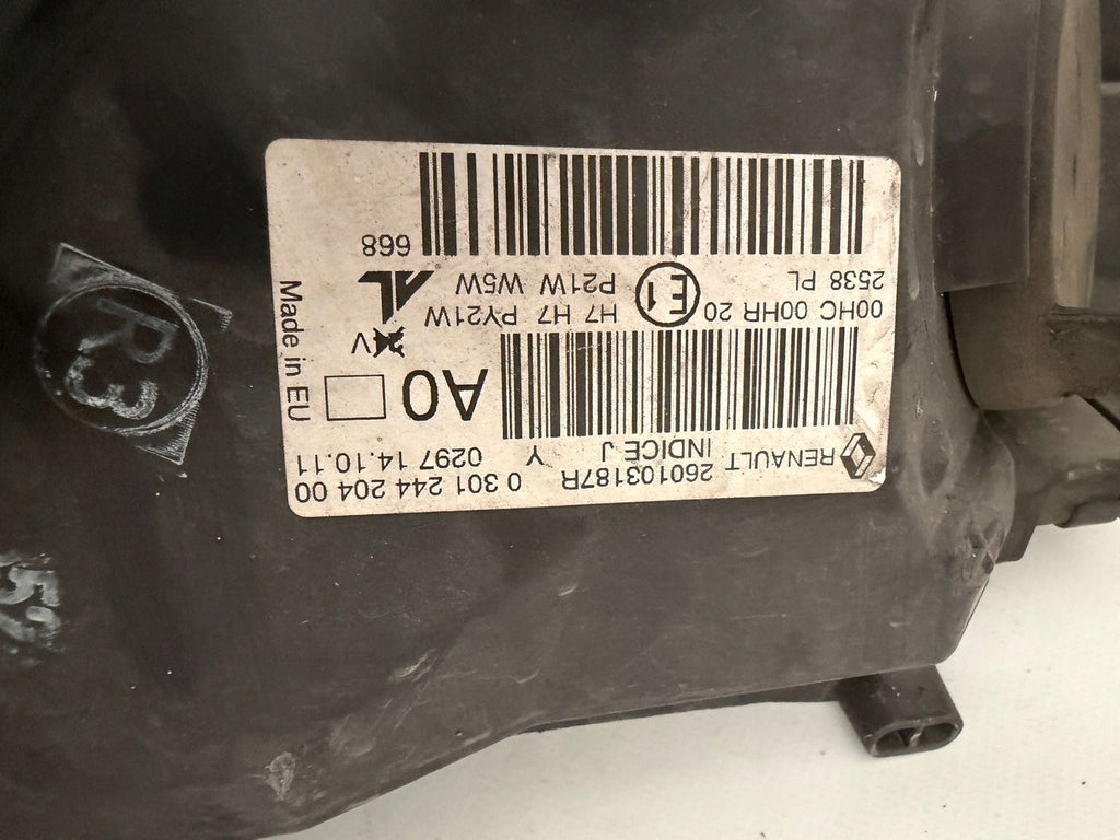 Frontscheinwerfer Renault Megane III 030124420400 0297141011260103187R Rechts SCH1238950158ul