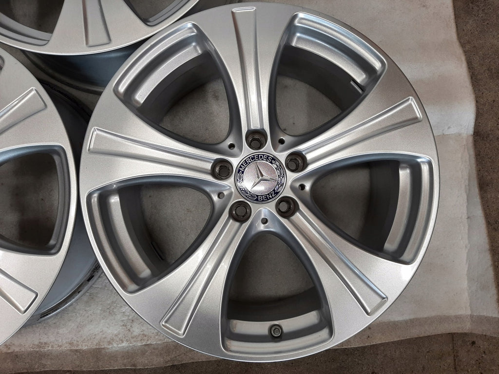 4x Alufelge 18 Zoll 8.0" 5x112 38ET Glanz Silber A2534010800 Mercedes-Benz Glc