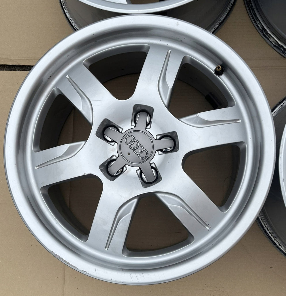 4x Alufelge 17 Zoll 7.5" 5x112 28ET Glanz Silber 8T0601025B Audi A4 B8 Rim Wheel FEL7394812736wr