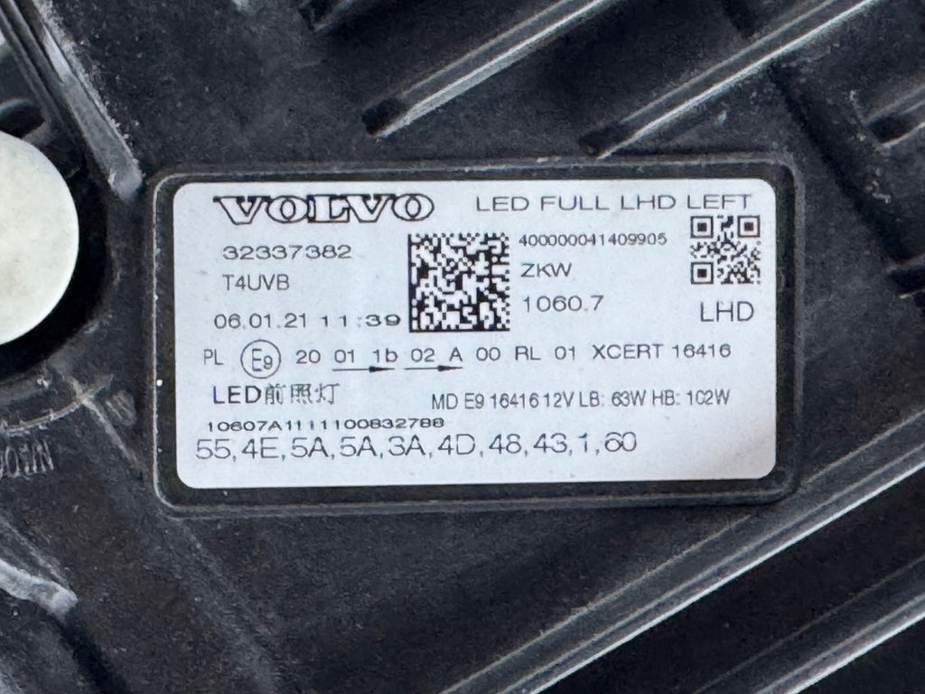 Frontscheinwerfer Volvo Xc60 II 32337382 LED Links Scheinwerfer Headlight SCH1062798571oa