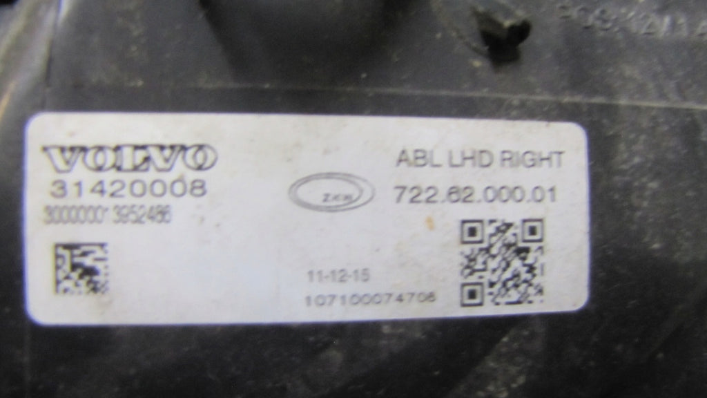 Frontscheinwerfer Volvo Xc40 314420008 Xenon Rechts Scheinwerfer Headlight SCH3177622986tz