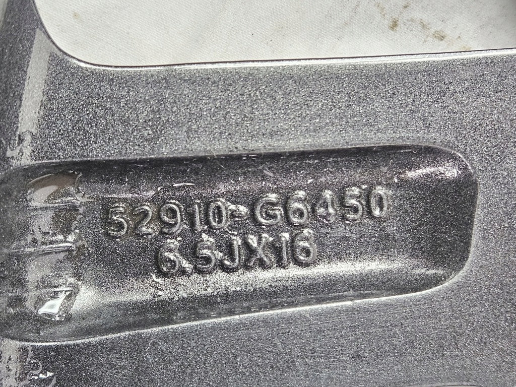 1x Alufelge 16 Zoll 6.5" 4x100 51ET 52910-G6450, 52910G6450 Kia Picanto Rio Iii FEL1157479163cc