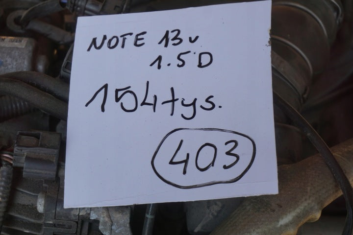 Motor Nissan Note E12 1.5 DCI 154TKm 2013 Engine Unkomplett MOT2416373289jo