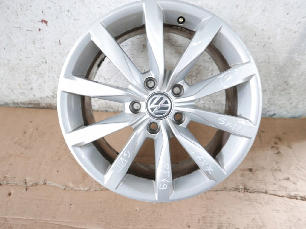 1x Alufelge 17 Zoll 7.0" 5x112 49ET 5G0601025BH VW Golf VII I Rim Wheel FEL2875589659pm