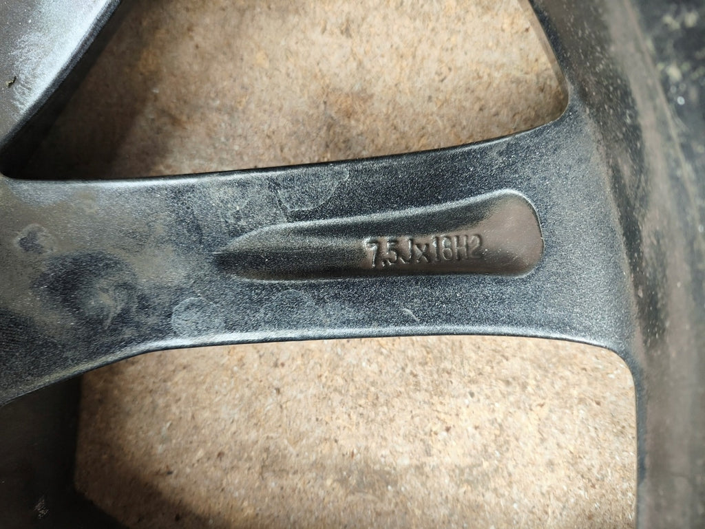 1x Alufelge 16 Zoll 7.5" 5x112 51ET Glanz Graphit 5E0601025 Skoda Octavia Iii