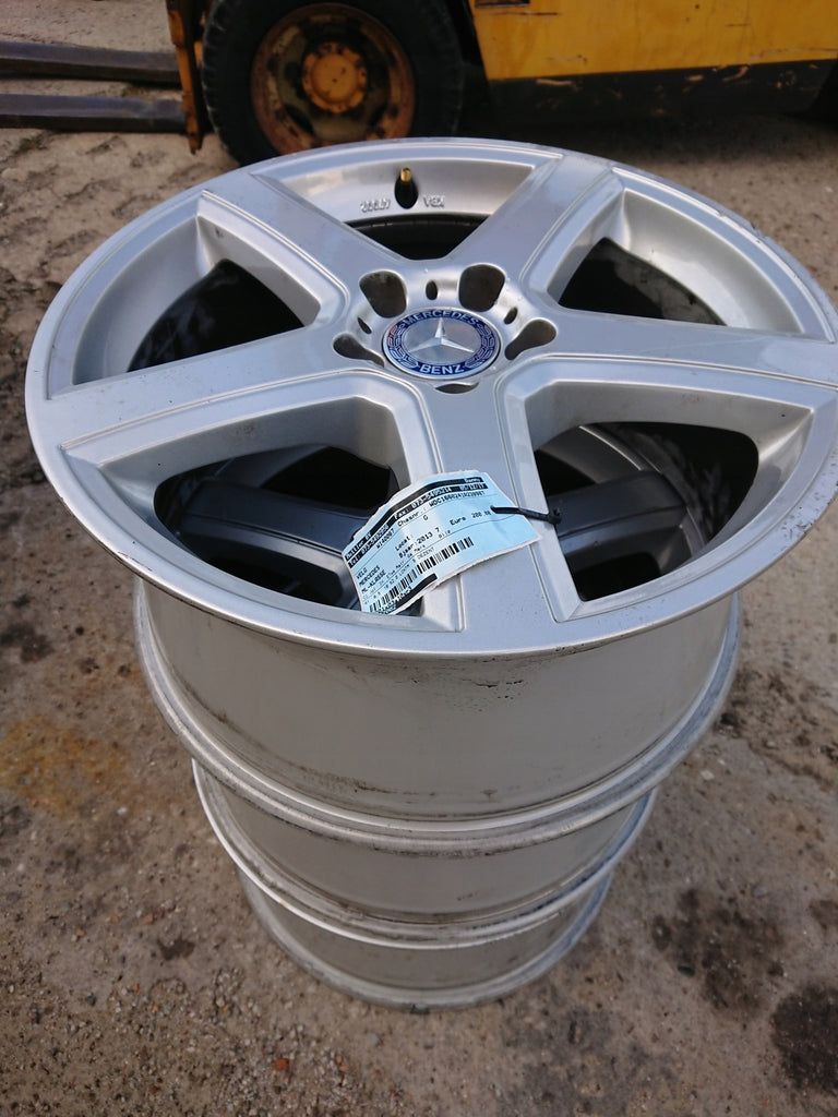 1x Alufelge 18 Zoll 8.5" 5x112 49ET Glanz Silber Mercedes-Benz Rim Wheel