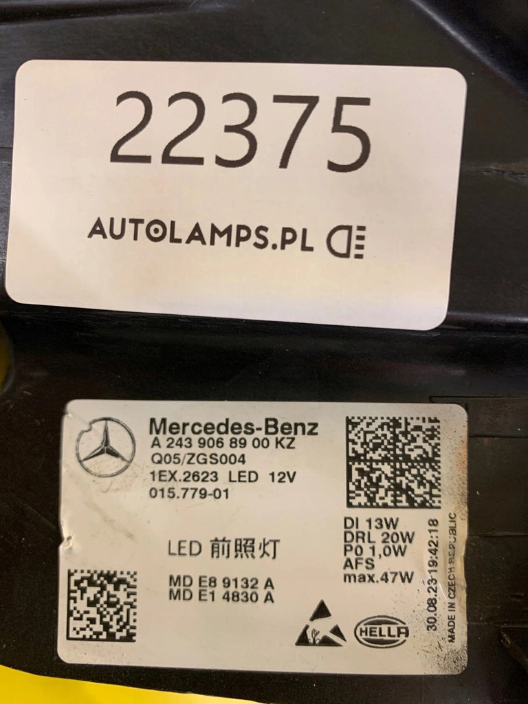 Frontscheinwerfer Mercedes-Benz Eqa Eqb A2439068900 LED Rechts oder Links SCH3714113662ct
