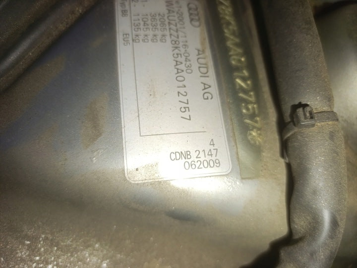 Motor Audi C7 A4 B8 CDNB 2.0 TFSI 210PS 155kW 2007 Benzin Engine Unkomplett MOT9899234942sk
