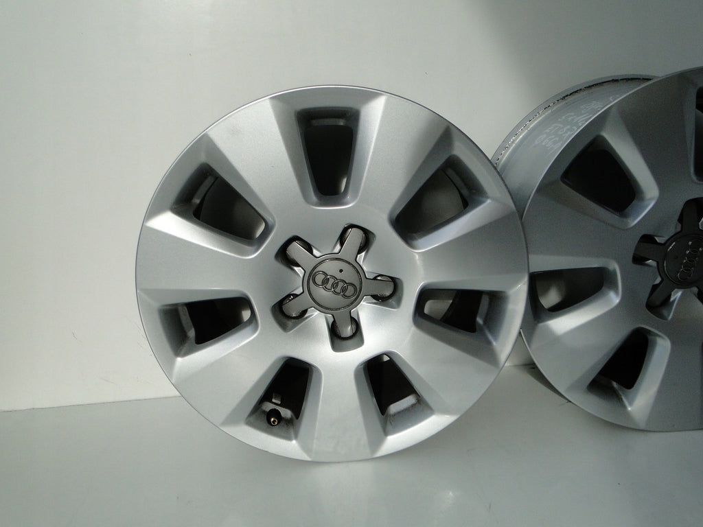 4x Alufelge 16 Zoll 7.5" 5x112 37ET Silber Audi Rim Wheel