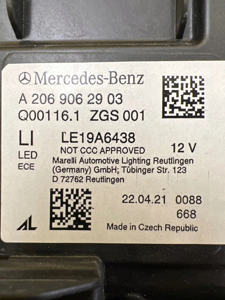 Frontscheinwerfer Mercedes-Benz W206 A2069062903 LED Links Headlight SCH3917982913ru