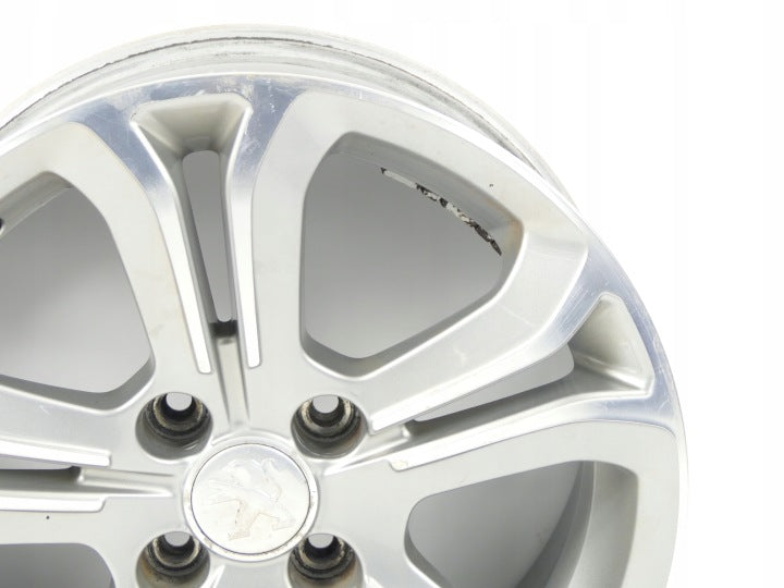 1x Alufelge 16 Zoll 6.0" 4x108 23ET Rot 9673773677 Peugeot 208 I Rim Wheel FEL8515766728hf