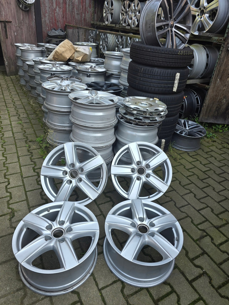 4x Alufelge 18 Zoll 8.0" 5x130 53ET Glanz Silber 7P5601025D Porsche Cayenne FEL7341317482ix