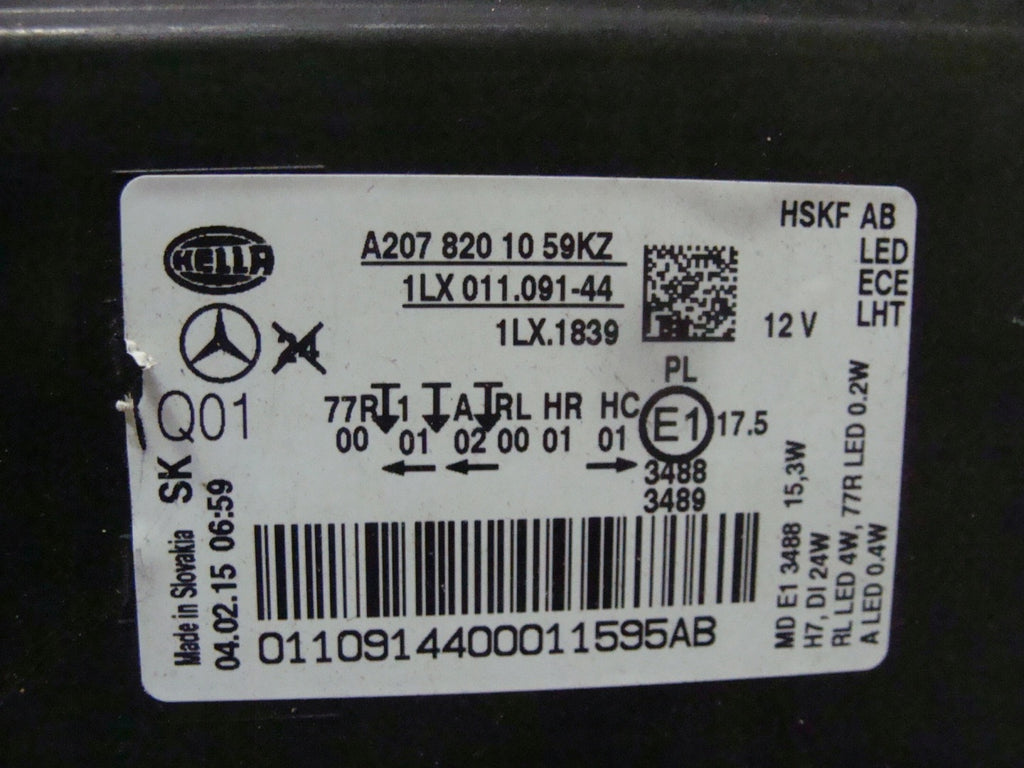 Frontscheinwerfer Mercedes-Benz Coupe A2078201059 Rechts Scheinwerfer Headlight SCH6103673768mf
