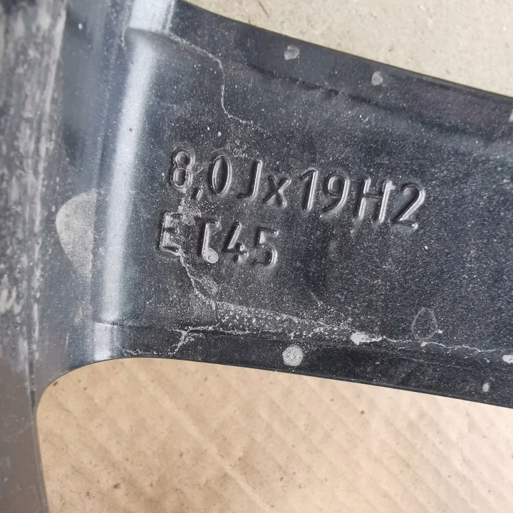 1x Alufelge 19 Zoll 8.0" 5x112 45ET Glanz Schwarz 5LA601025 Skoda Enyaq FEL1644094139fv