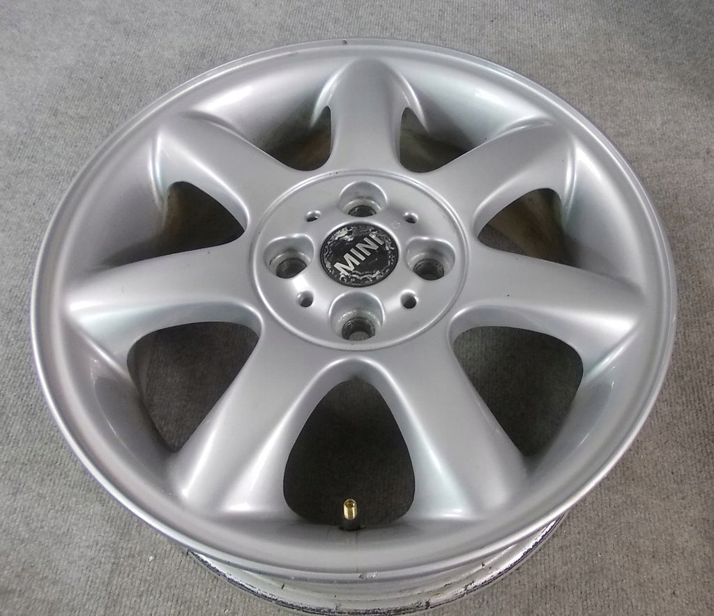 1x Alufelge 16 Zoll 6.5" 4x100 48ET Glanz Silber 6775684 Mini Clubman F56 F55 FEL6201541074mb