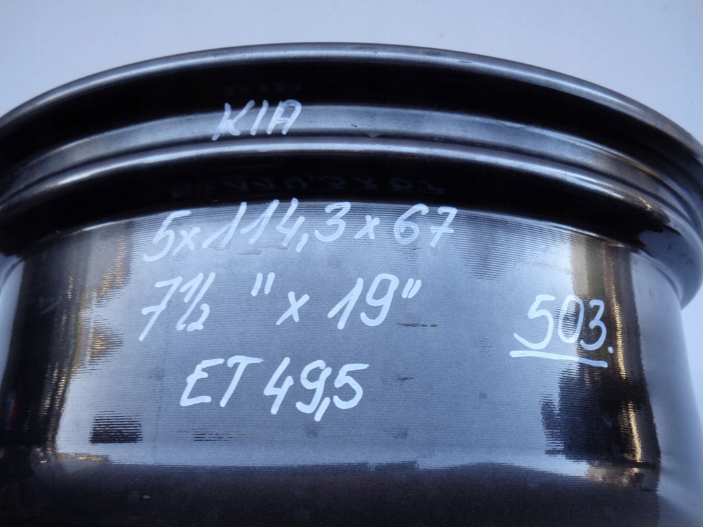 1x Alufelge 19 Zoll 7.5" 5x114.3 49 5ET 52910-C5330 Kia Rim Wheel