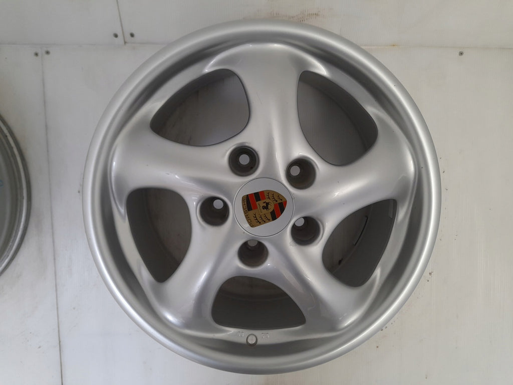 1x Alufelge 17 Zoll 8.5" 5x130 50ET Glanz Silber 99636212605 Porsche Rim Wheel FEL8067361333qq