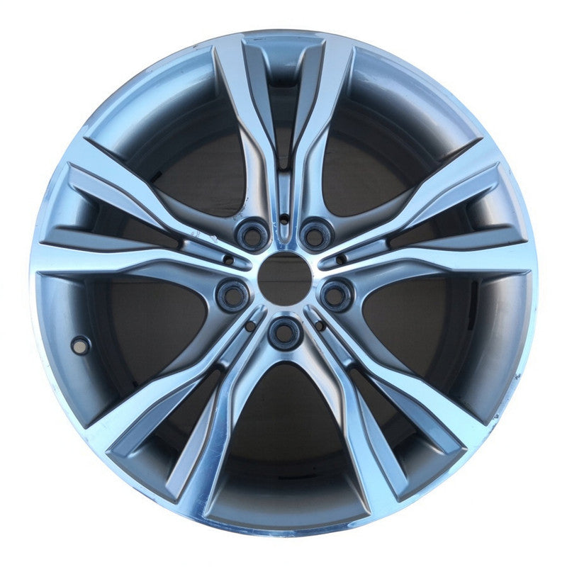 1x Alufelge 18 Zoll 8.0" 5x112 57ET Glanz Silber 6855093 BMW 2 F45 F46 Rim Wheel