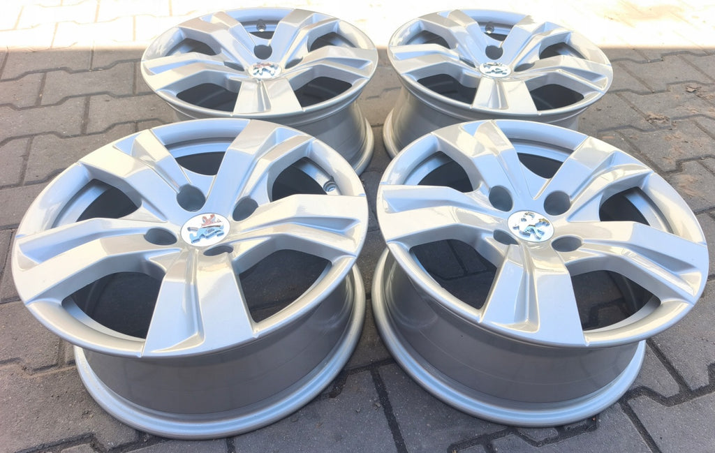 4x Alufelge 15 Zoll 6.5" 4x108 20ET Glanz Silber Opel Crossland 2008 I Rim Wheel FEL9455041850gr
