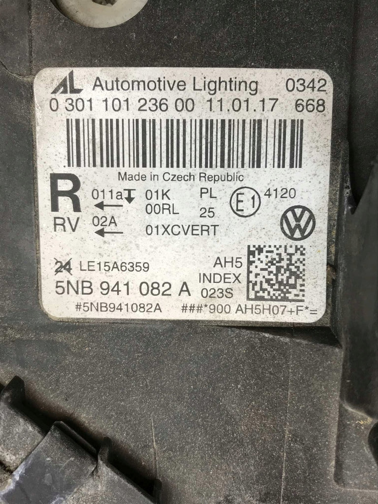 Frontscheinwerfer VW Tiguan 5NB941082A Xenon Rechts Scheinwerfer Headlight