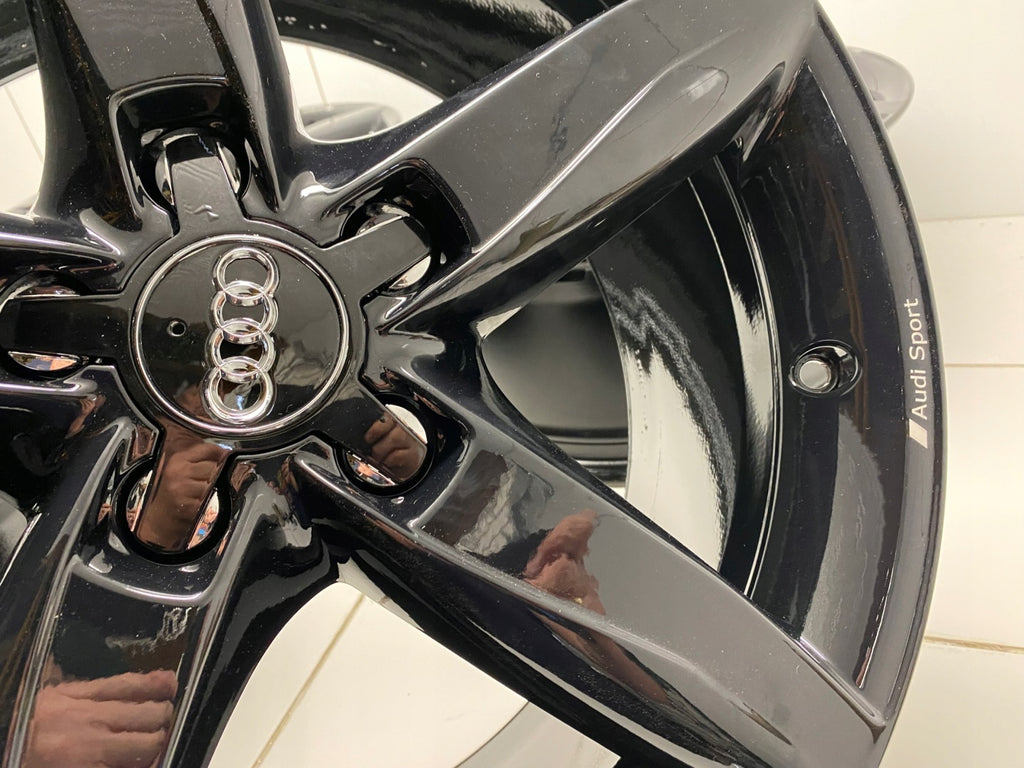 4x Alufelge 18 Zoll 8.0" 5x112 47ET Glanz Schwarz 8K0071498A Audi A6 A4 FEL7003248296os