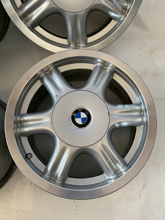 4x Alufelge 15 Zoll 7.5" 5x120 Schwarz BMW E36 Rim Wheel FEL2879123752sa