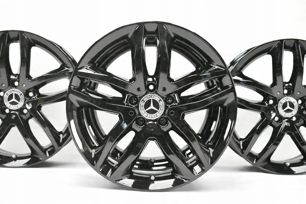 4x Alufelge 18 Zoll 7.0" 5x112 46ET Glanz Schwarz A1564010100 Mercedes-Benz X156