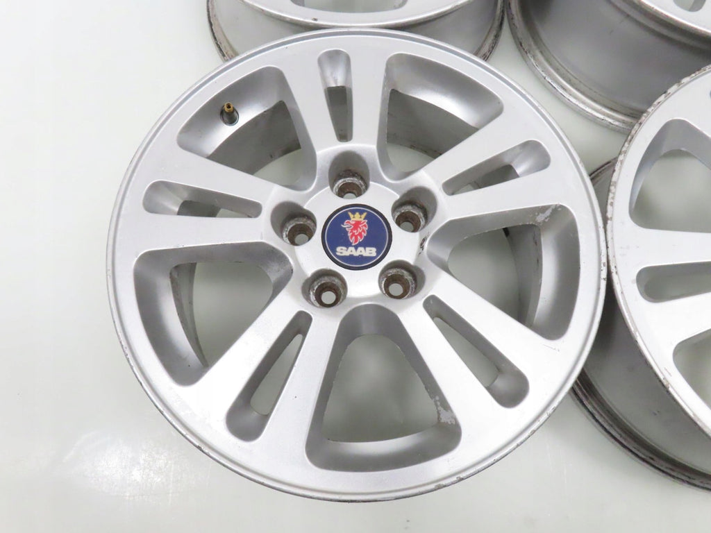 4x Alufelge 16 Zoll 6.5" 5x110 41ET Glanz Silber 12804095 Saab I Rim Wheel FEL2578831969yi