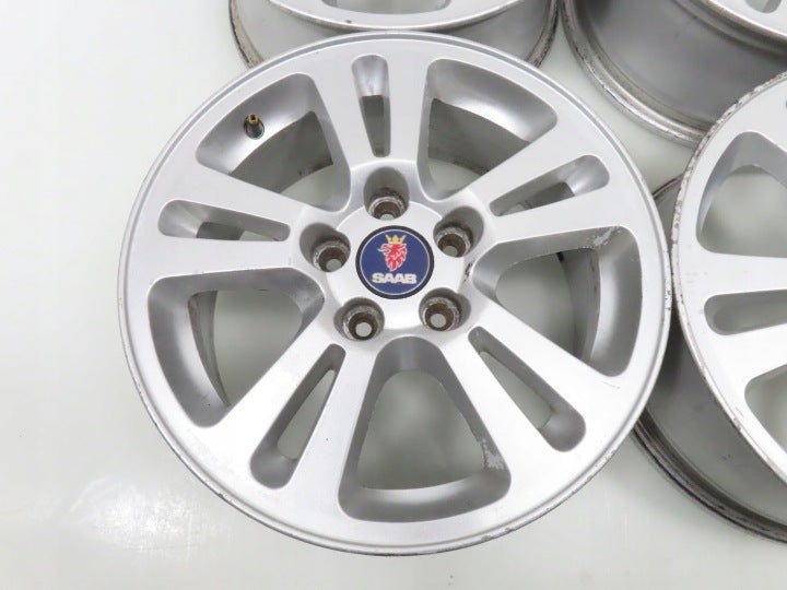 4x Alufelge 16 Zoll 6.5" 5x110 41ET Glanz Silber 12804095 Saab I Rim Wheel FEL2578831969yi