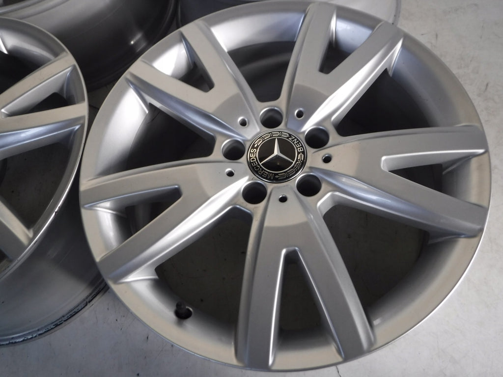 4x Alufelge 18 Zoll 8.5" 5x112 34ET Glanz Silber A2184011202 Audi I Rim Wheel FEL9515181636fs