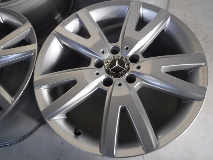 4x Alufelge 18 Zoll 8.5" 5x112 34ET Glanz Silber A2184011202 Audi I Rim Wheel FEL9515181636fs