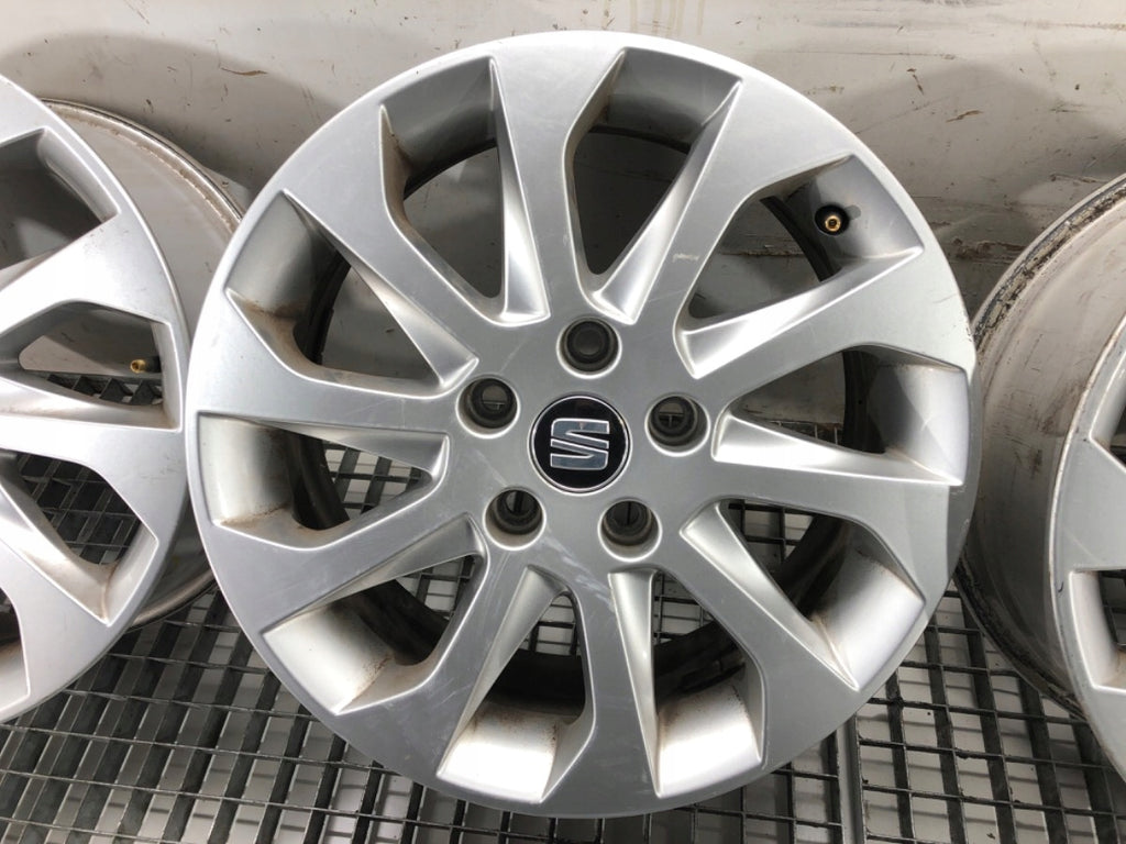 4x Alufelge 16 Zoll 6.5" 5x112 46ET 5F0501025A Seat Leon Rim Wheel FEL3710304025nv
